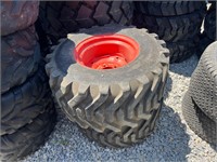 (2) 26x12-12 NHS Tires On Wheels