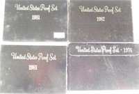 (4) US Mint proof sets: 1976, (2) 1981, 1982