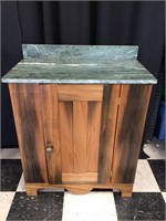 Marble Top Washstand Cabinet