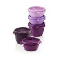 Tupperware Heritage 5pk Food Storage  Purple