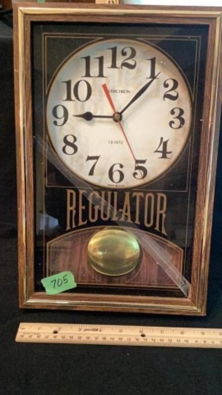 Verichron Quartz Regulator Wall Clock 9.5x15x2