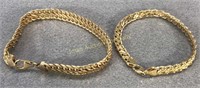 14kt Gold Bracelets - 2 Bracelets