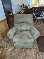 Green Fabric Recliner