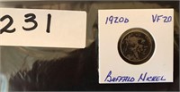 1920D Buffalo Nickel Collector's Coin