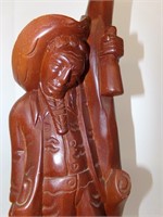 Vintage Novelty Wooden Statue Decor