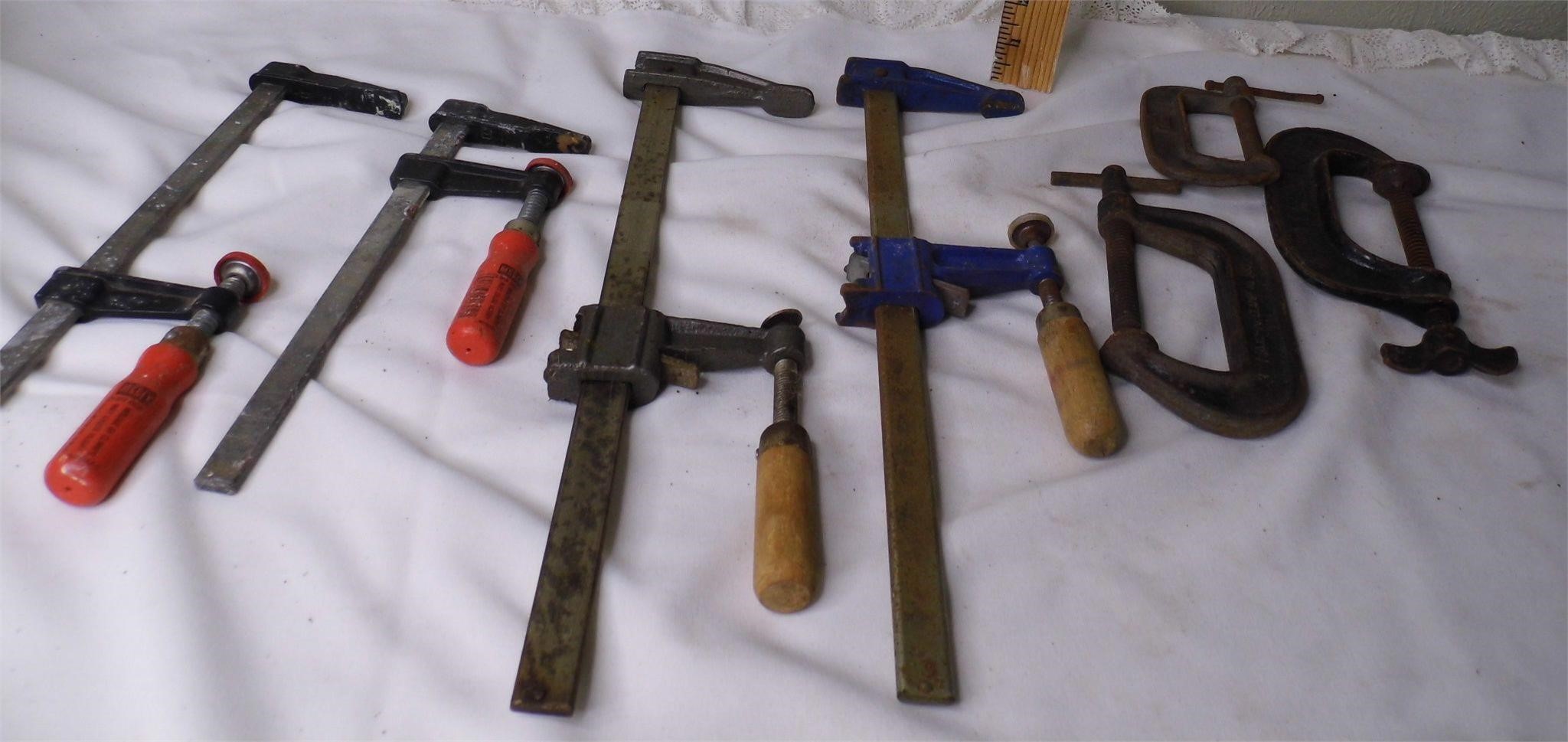 7 Asst Vtg Clamps