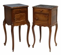 (2) SIMILAR FRENCH LOUIS XV STYLE BEDSIDE CABINETS