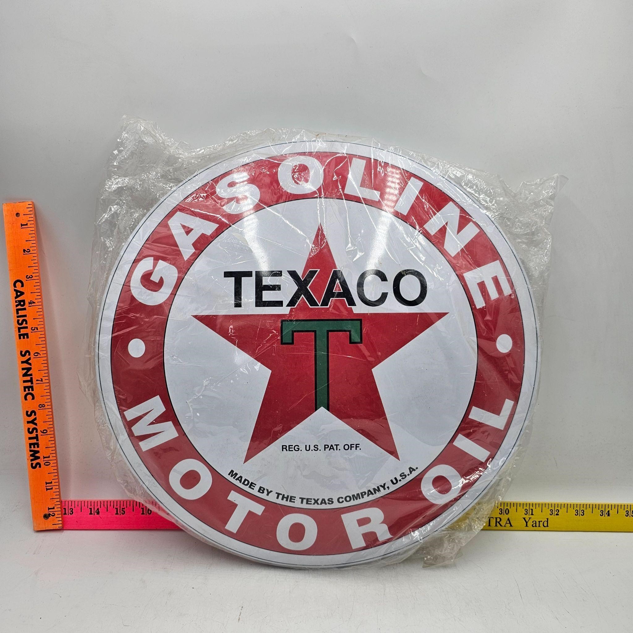 Button Sign Texaco New