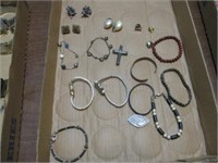 Old watches, earrings and misc