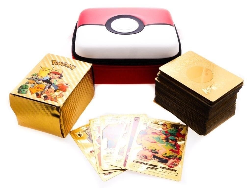 24kt Gold Leaf Pokemon Collector Art Cards - 150 C