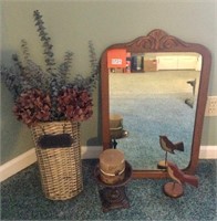 Antique Mirror and Decor