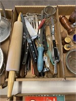 Vintage Kitchenware, Knife Sharpener, Masher, More