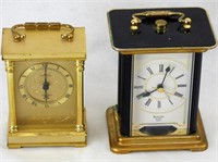 Two Vintage Carriage Style Clocks