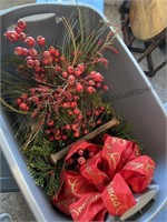 4 small Christmas centerpieces