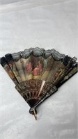 Folding Victorian Scene Fan