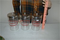 Set of 3 PYREX Medical Canasters