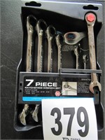 (7) Piece Ratchet SAE Combo Wrench Set