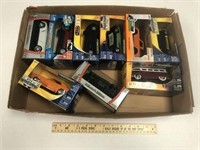 9 Die Cast Model Cars