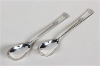 Pair of WMF Silver Plate Salad Servers,