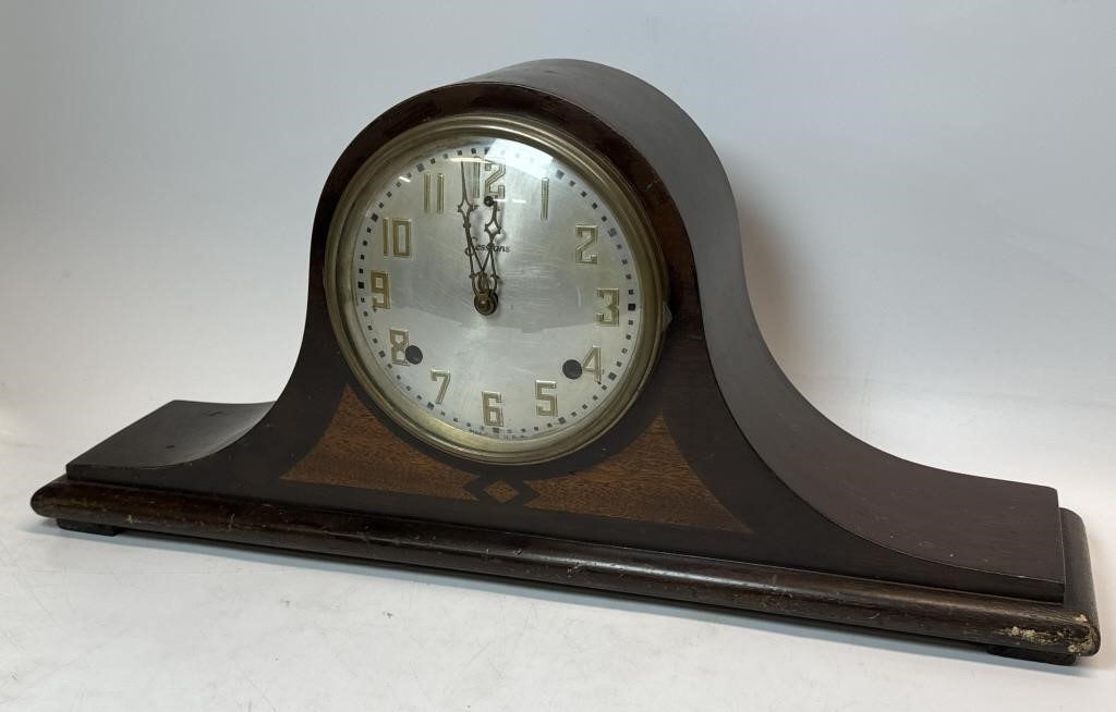 Sessions Mantle Clock w/ key & pendulum-Working