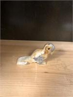 Small natural stone bird figurine