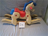 Vintage plastic Fisher Price rocking horse