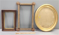 Carved Wood & Gold Tone Frames