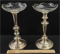 Silverplate & Glass Compotes Lot