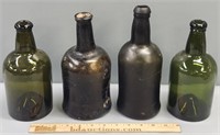 Antique Porter Glass Bottles incl Baltimore Relic