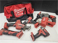 Milwaukee M18 Fuel Tools & Bag No Battery