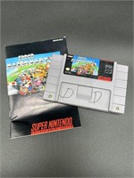 VTG SNES Super Mario Kart Cartridge & Pamphlet