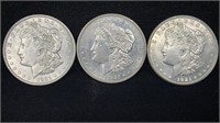 1921 Morgan Silver Dollar Mint Mark Set P/D/S