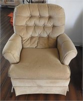 Lot #3532 - Best Chairs upholstered tufted