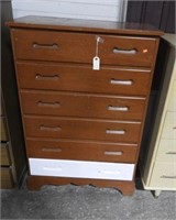 Pine six drawer dresser