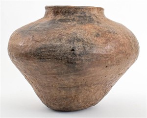 Hand Built Pit Fired Vase, Possibly Ancient