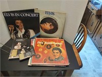 Group of 10 Elvis Presley records & anniversary CD