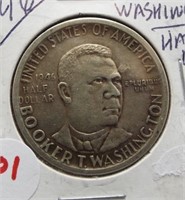 1946 Booker T. Washington silver half dollar.