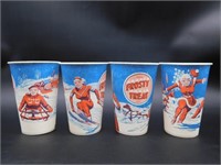 FROSTY TREAT MINI WAX CUPS SET OF 4 VINTAGE ANTIQU