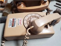 Tan Rotary Phone