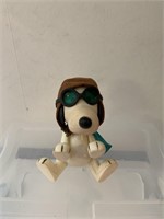 Vintage 1966 Snoopy Peanuts Rubber Flying Ace Redy