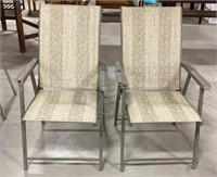 2-Home Trends folding lawn chairs-