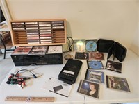 Sansui Double Cassette Deck Stereo and Cords