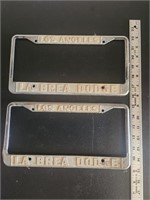 Vintage license plate frames