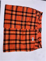 (New) orange plaid skirt 3x