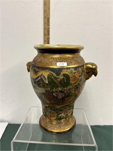 Vintage Satsuma Oriental Vase