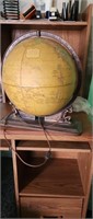 Vintage illuminated globe