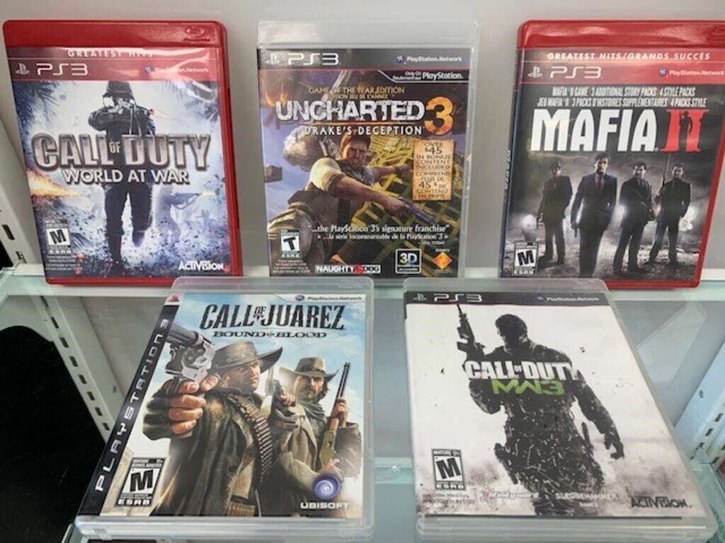 Lot of 5 PS3 Games as seen