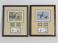 (2) duck stamp prints to include Andre Buzin