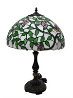 Tiffany Style Stained Glass Humming Bird Lamp