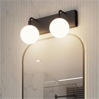 Tipace Black Vanity Light Fixtures, 2-Light Modern